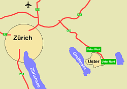 Karte Grossregion Zrich